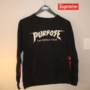 Justin Bieber: Purpose tour long sleeve tee (size M)